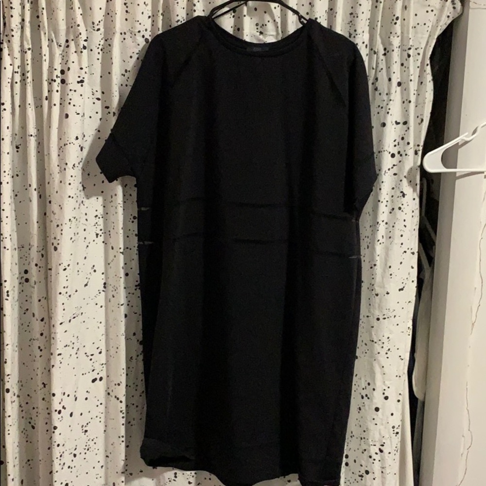 COS Mesh Stripe Shift Dress